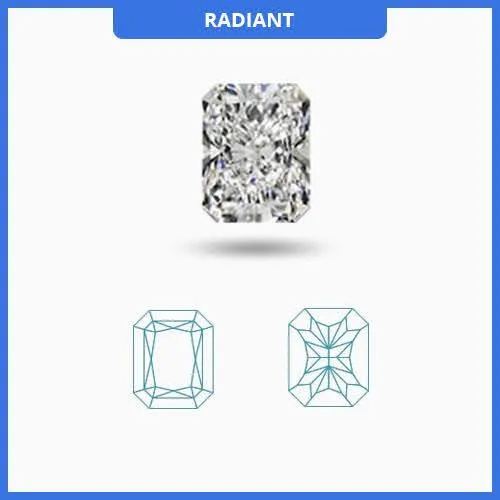 0.25CT I-J/VS Radiant Cut Diamond MDL#D9252-9