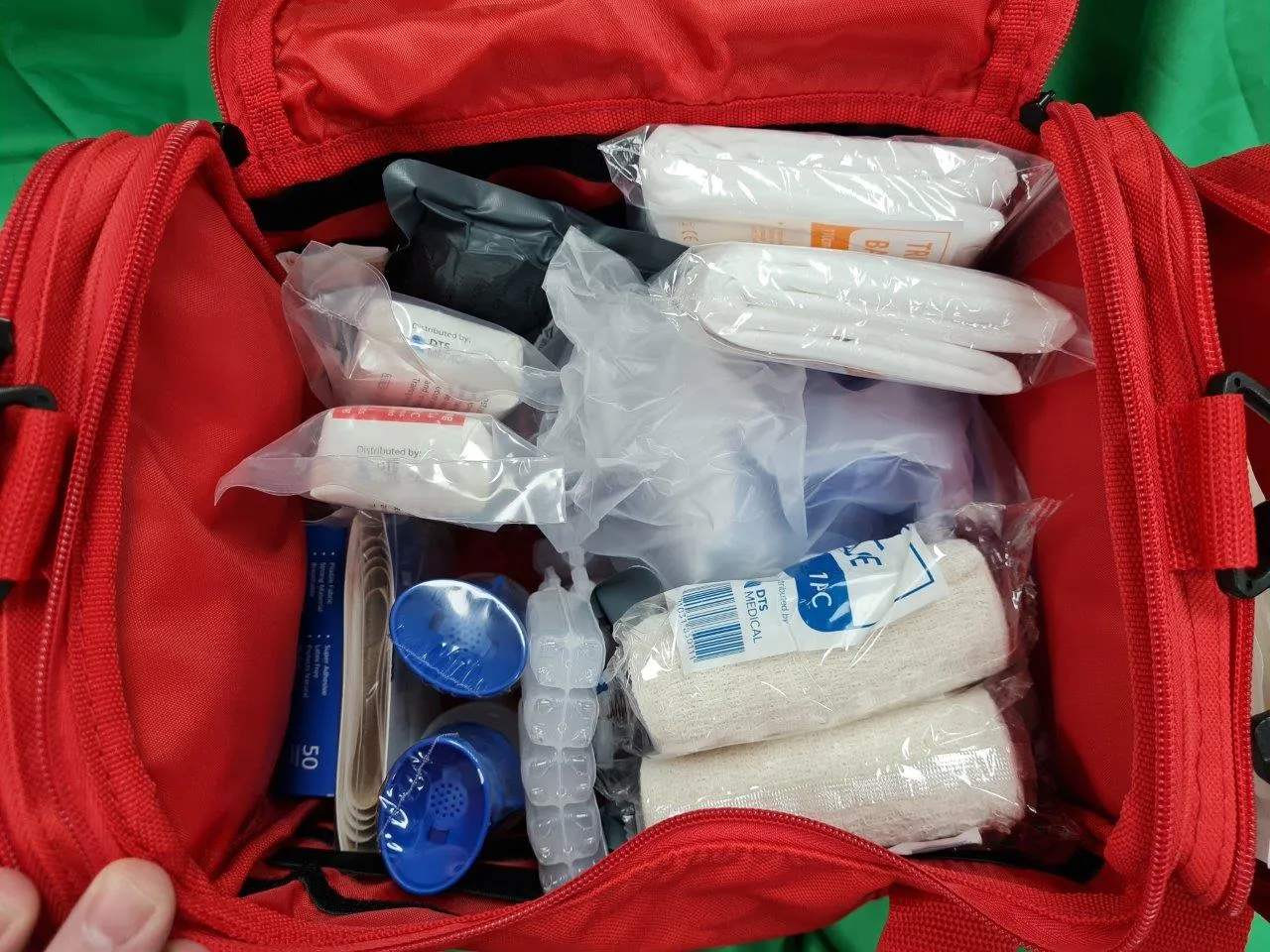 1-25 person first aid kit with some trauma and more advanced first aid items added