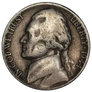 1944 "No P" Looped R Henning Jefferson Nickel