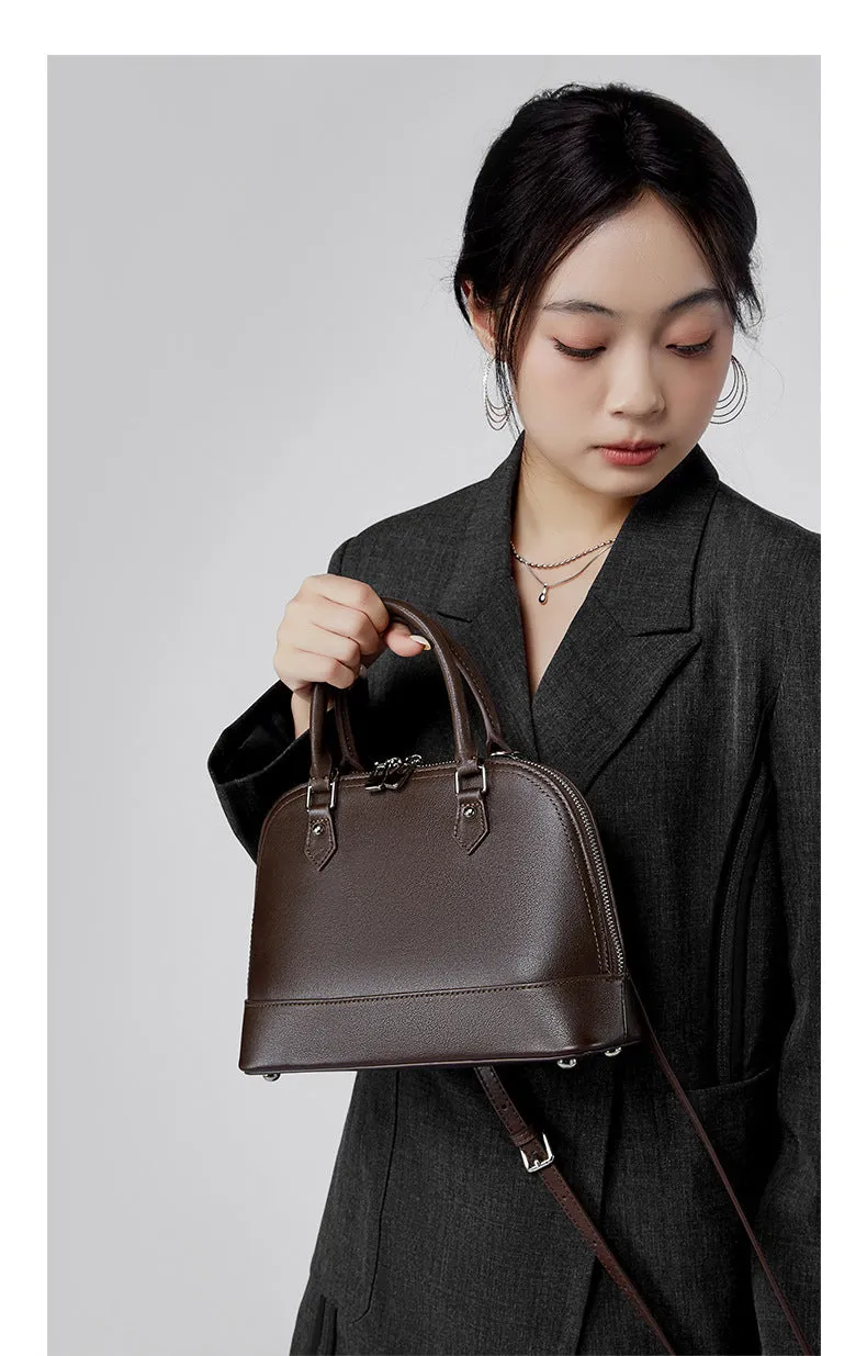 25CM Fashion Handheld Single Shoulder Shell Women's Bag 2920 coffee