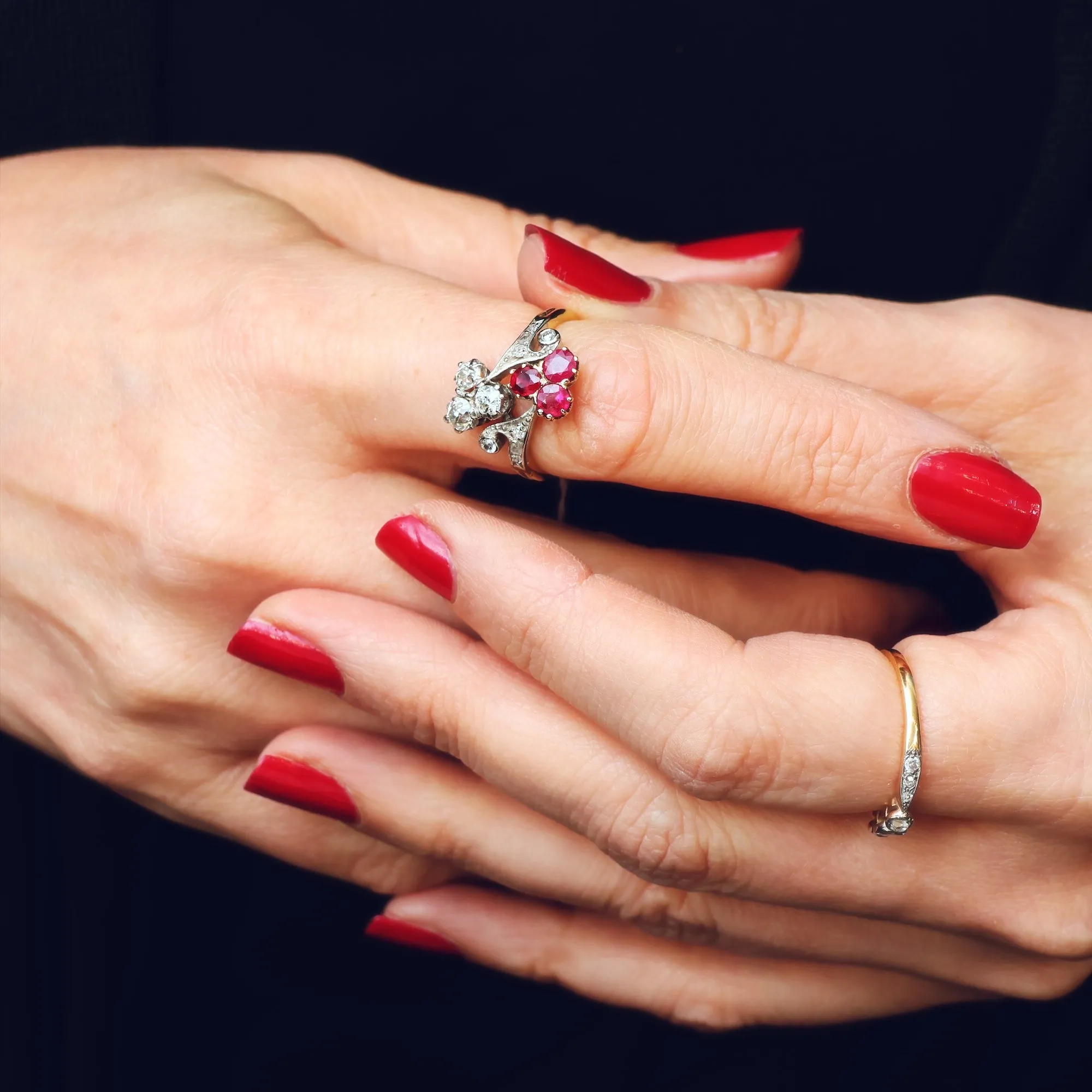 A Truly Magnificent Antique Ruby & Diamond Ring