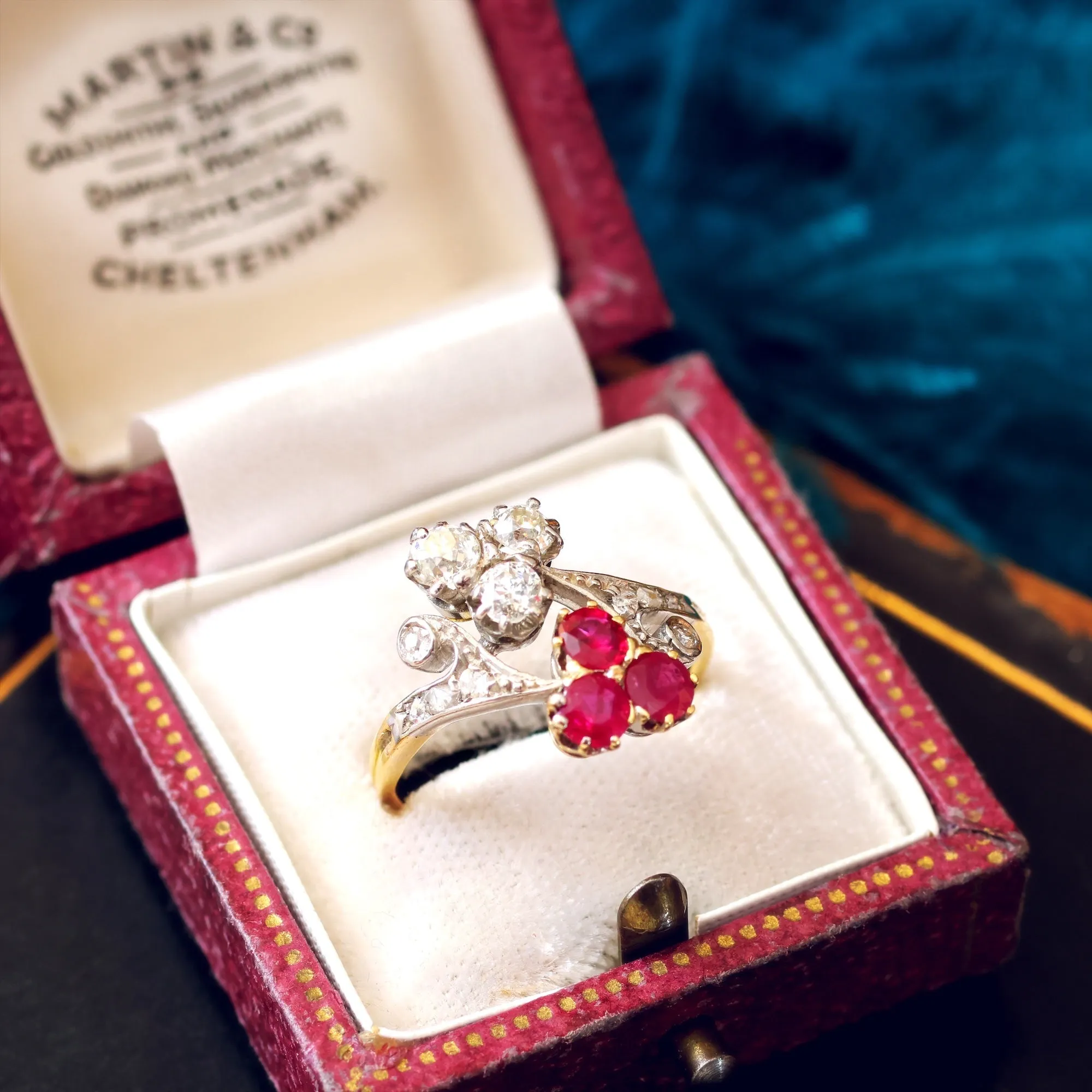 A Truly Magnificent Antique Ruby & Diamond Ring