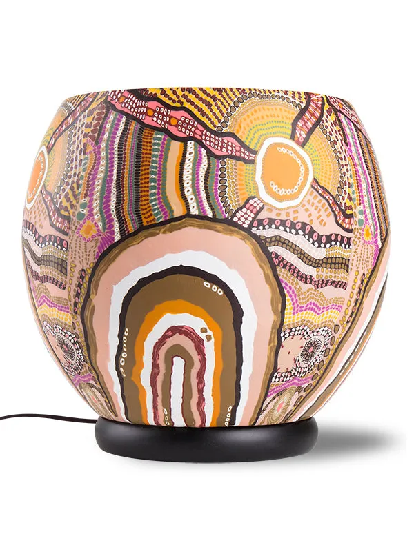 Aboriginal Journeys In The Sun 30cm Lamp