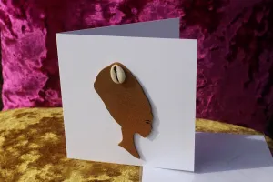 African Card Card Made with Recycled Wood and Eco Friendly Paper