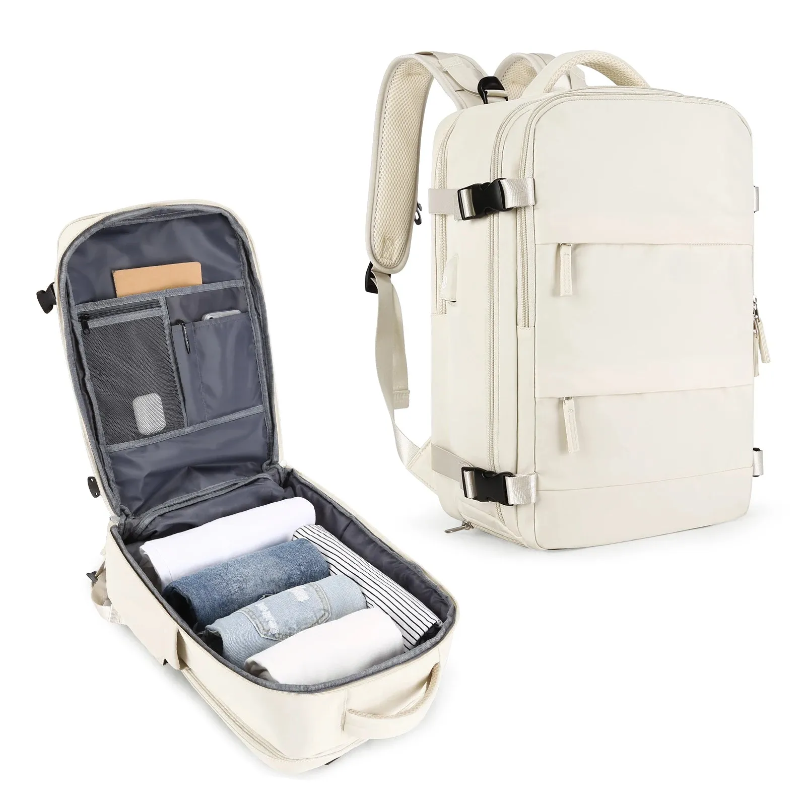 Airline-Approved Hiking Backpack - Waterproof Laptop Travel Pack