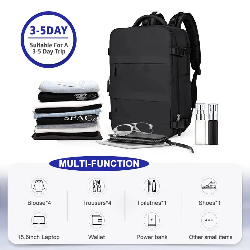 Airline-Approved Hiking Backpack - Waterproof Laptop Travel Pack