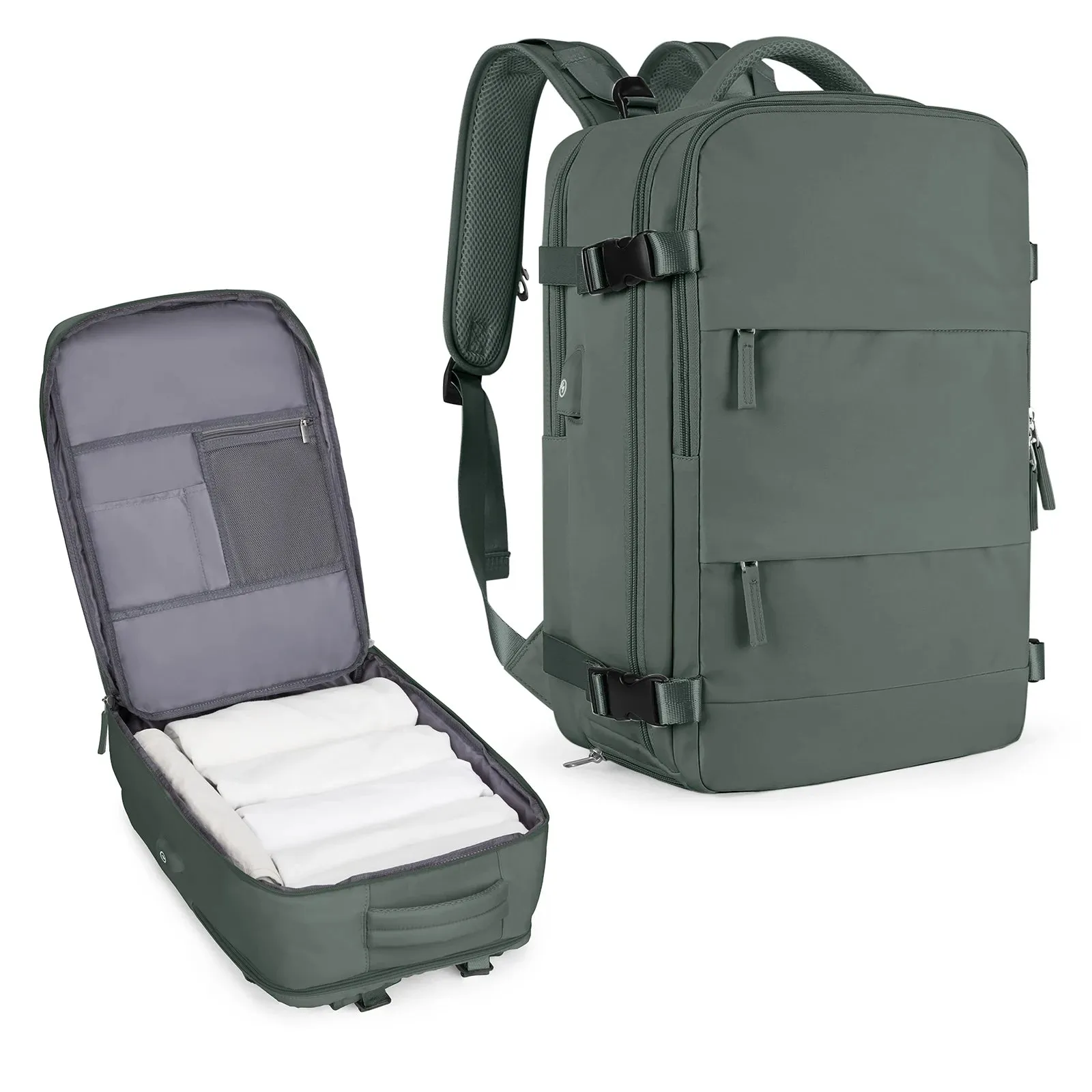 Airline-Approved Hiking Backpack - Waterproof Laptop Travel Pack