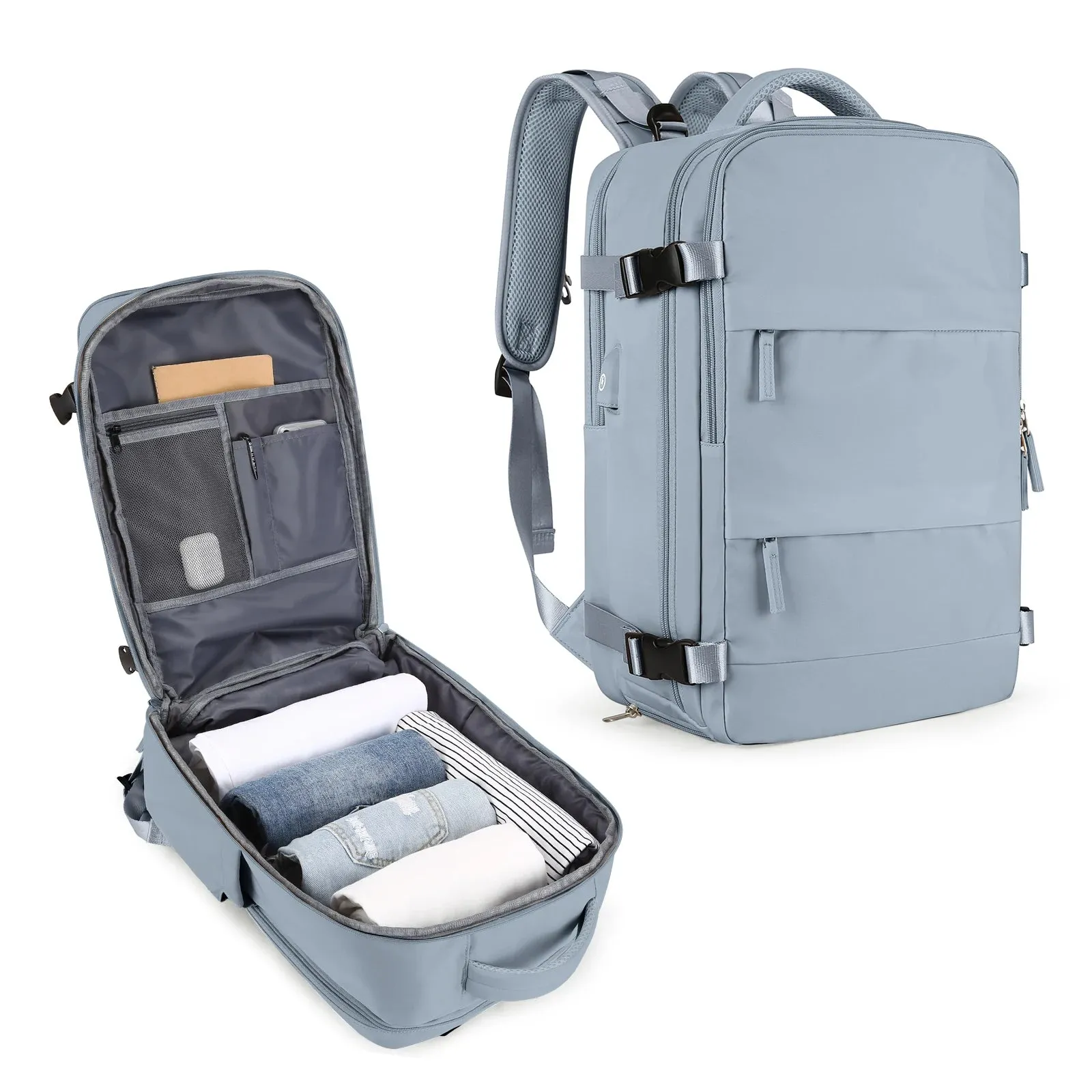 Airline-Approved Hiking Backpack - Waterproof Laptop Travel Pack