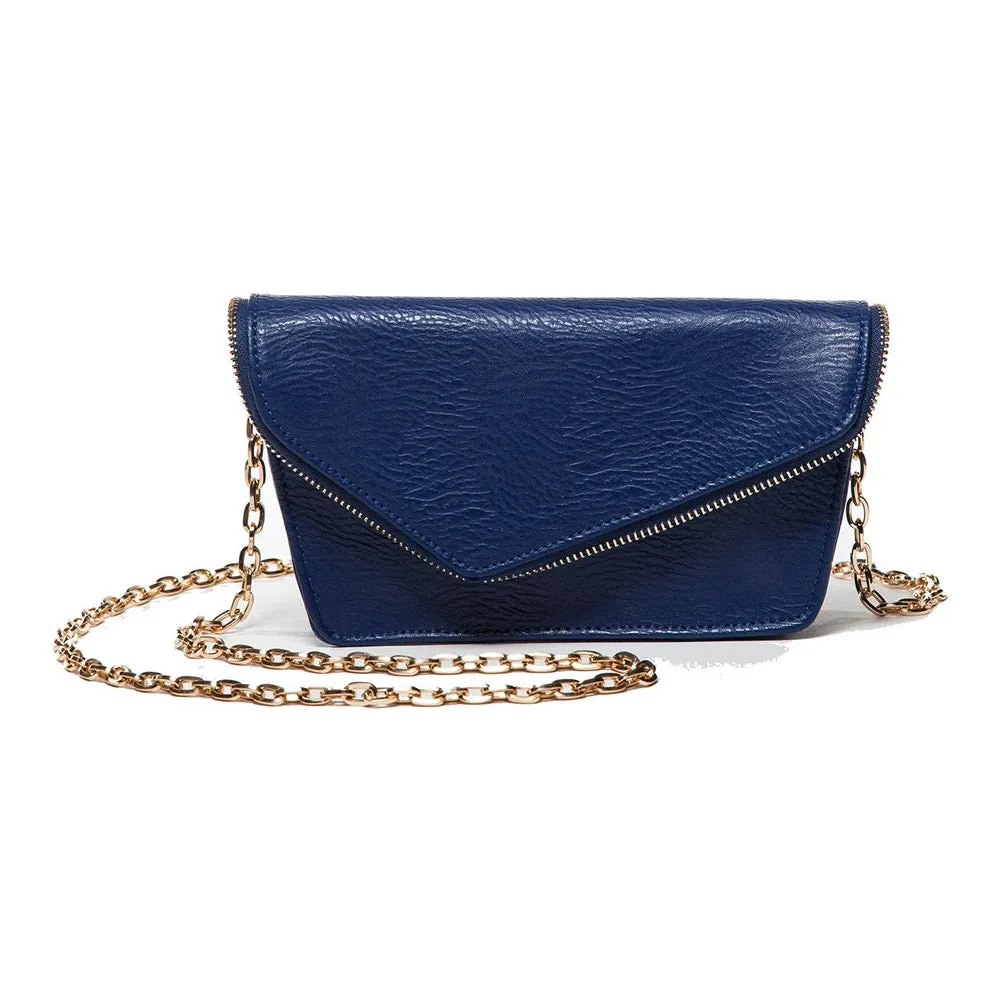 Alexia Belt/RFID-Blocking Crossbody Blue