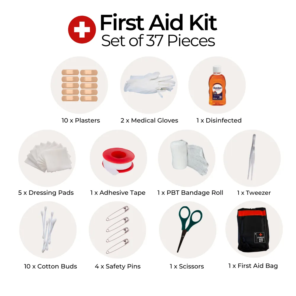 All-Purpose First Aid Kit Set - 36 Pieces