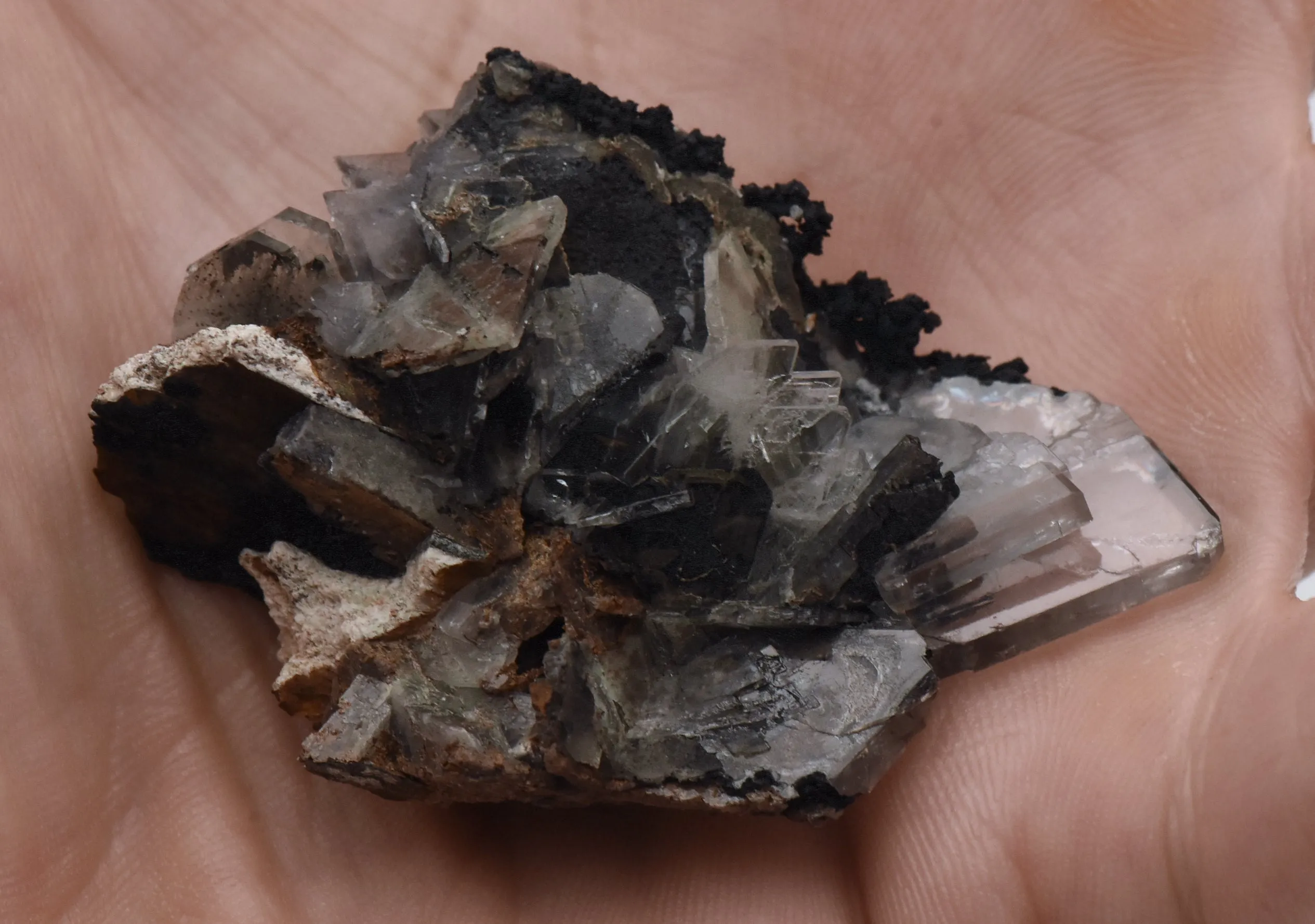 Barite Bladed Crystal Cluster Mineral Specimen - Georgia, USA