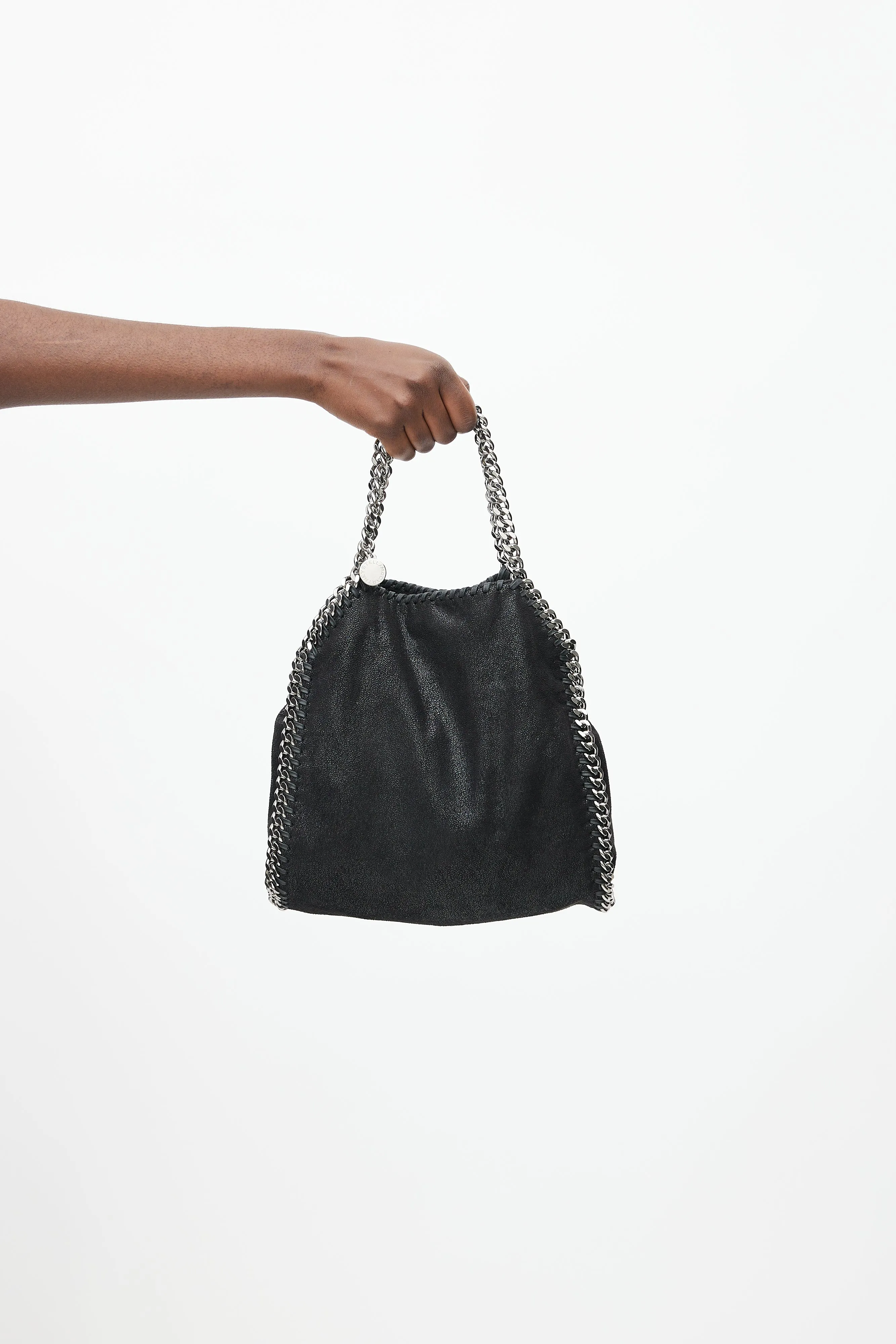 Black & Silver Small Falabella Bag