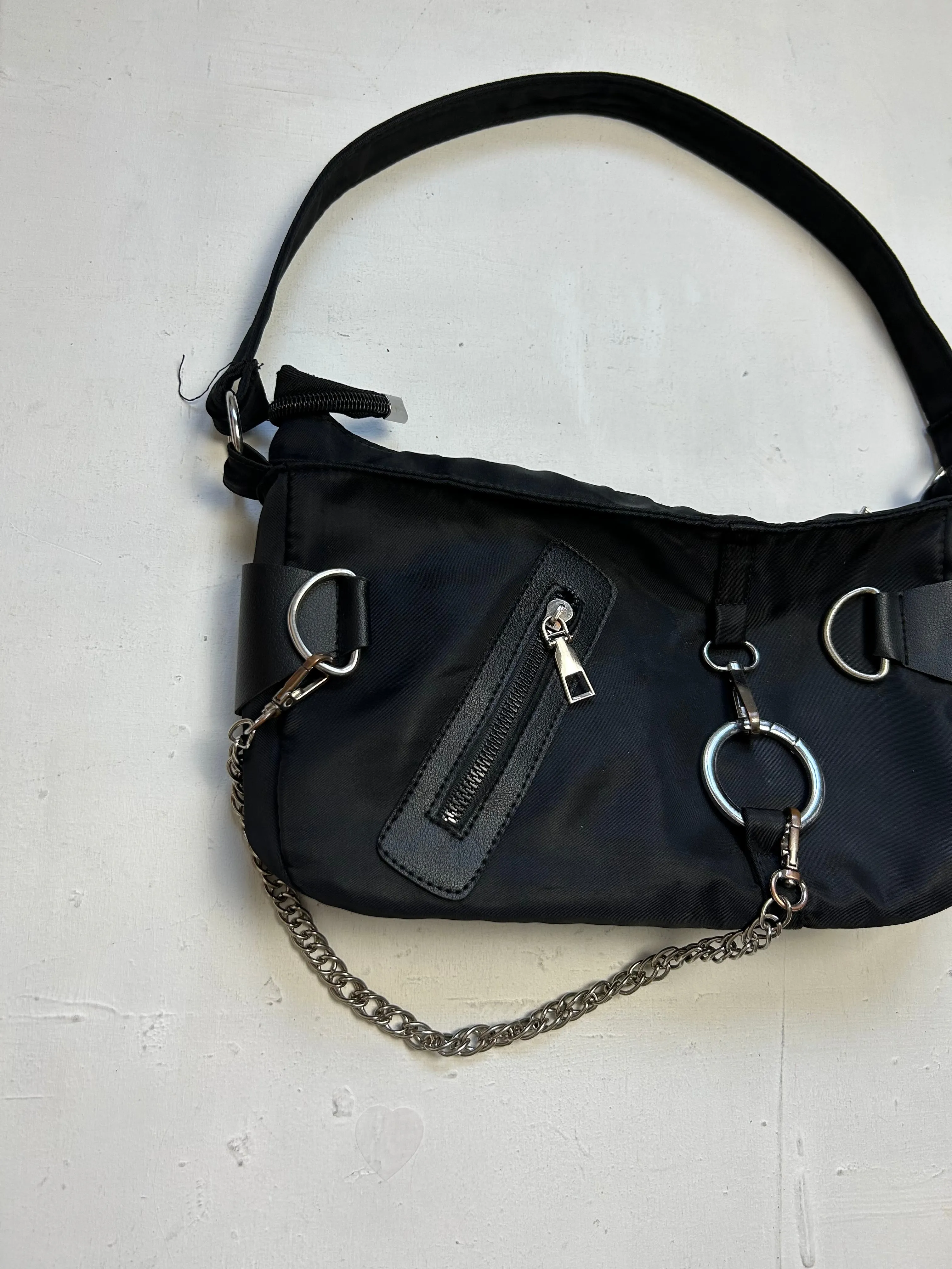 Black chain small shoulder bag