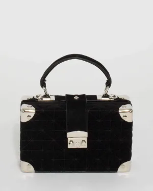 Black Kendall Quilt Trunk Bag