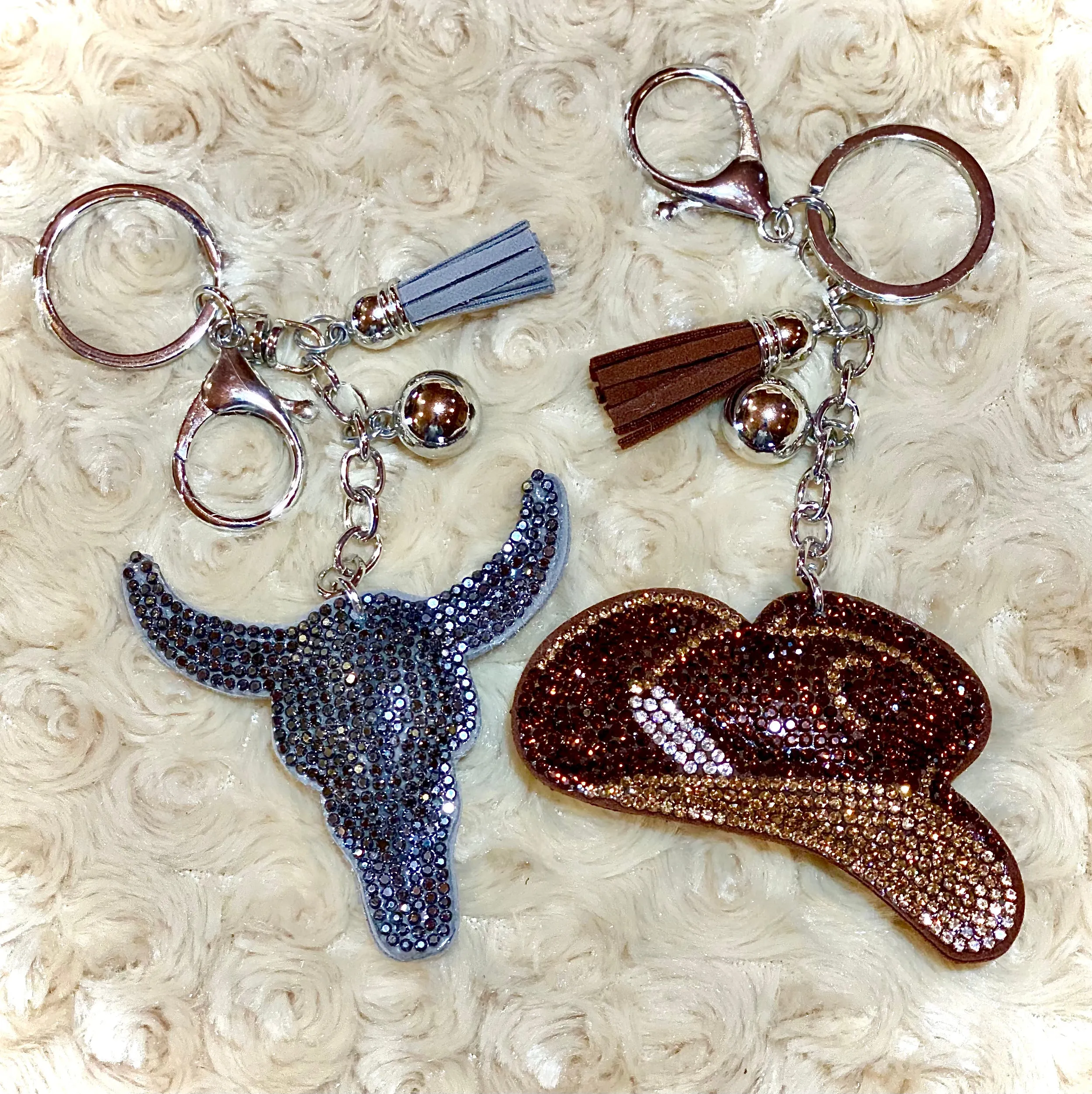 BLINGN’ COWGIRL KEYCHAINS