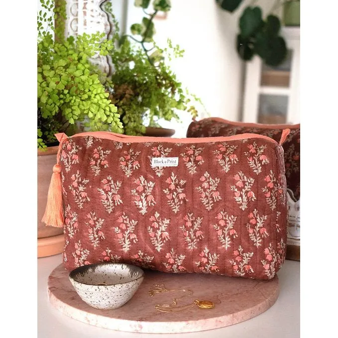 Block Print Toiletry Bag