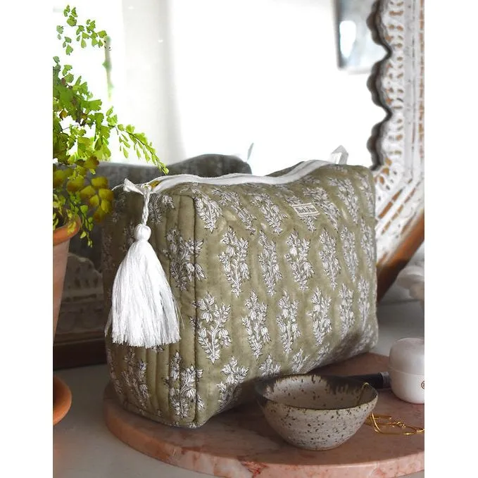 Block Print Toiletry Bag