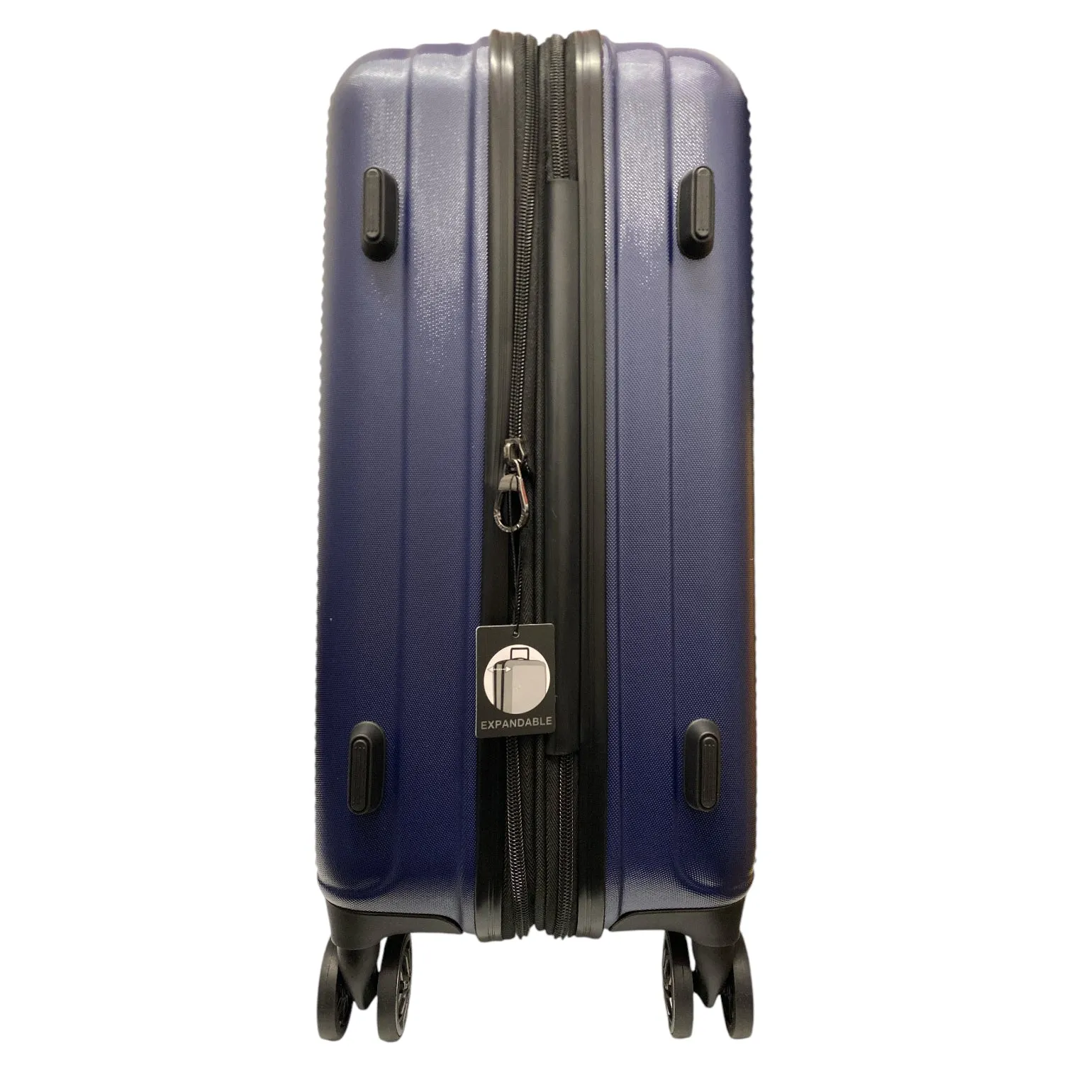 Brookstone Nelson 21" Carry-On Hardside Spinner Luggage, Navy