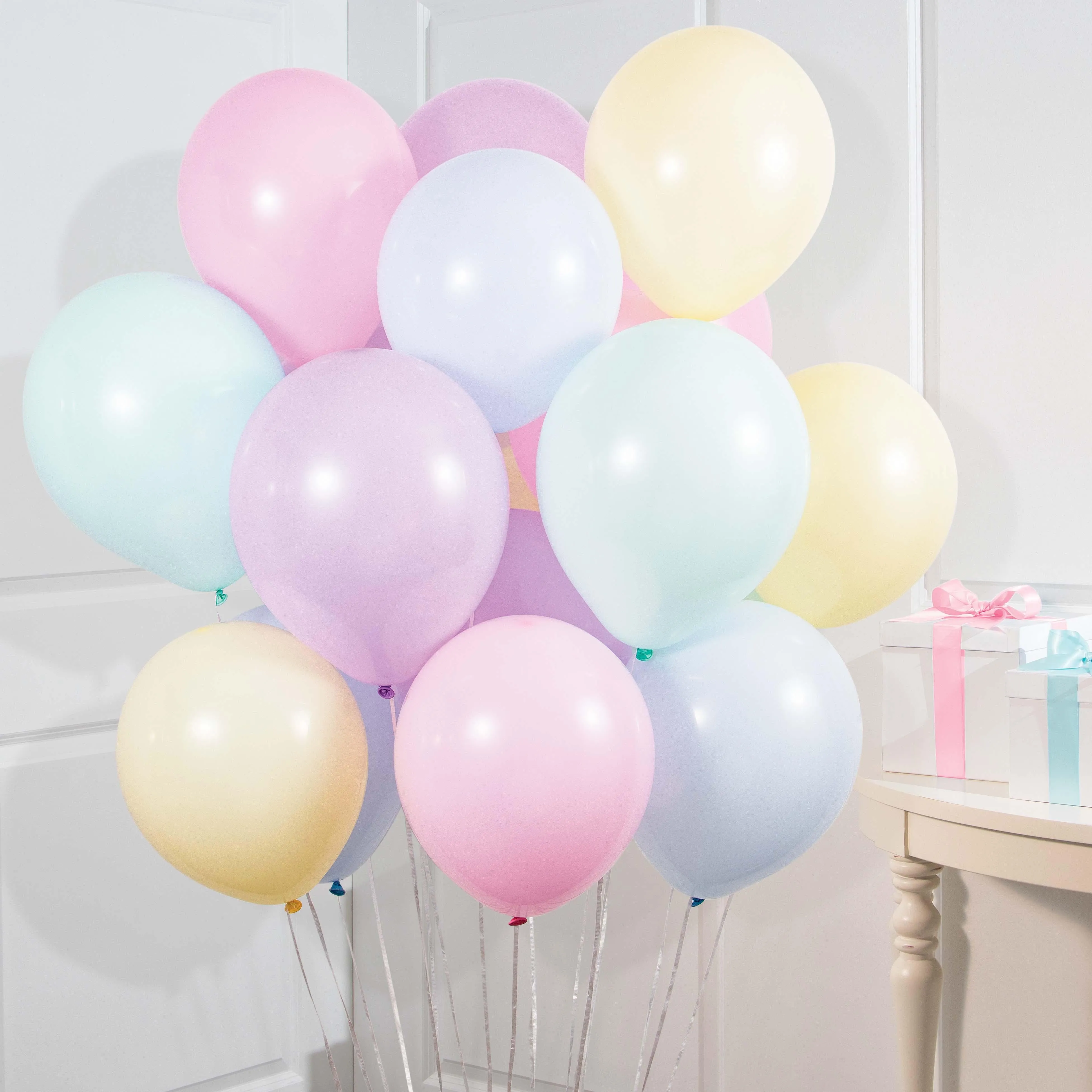 Bulk Assorted Pastel Balloon Bunch (180 per Case)