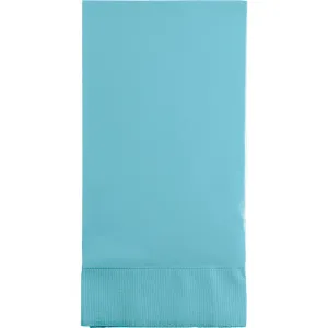 Bulk Pastel Blue 3 Ply Guest Towels (192 per Case)