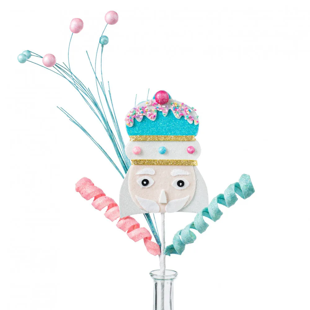 Candy Nutcracker Spray - Blue & Pink, 25"