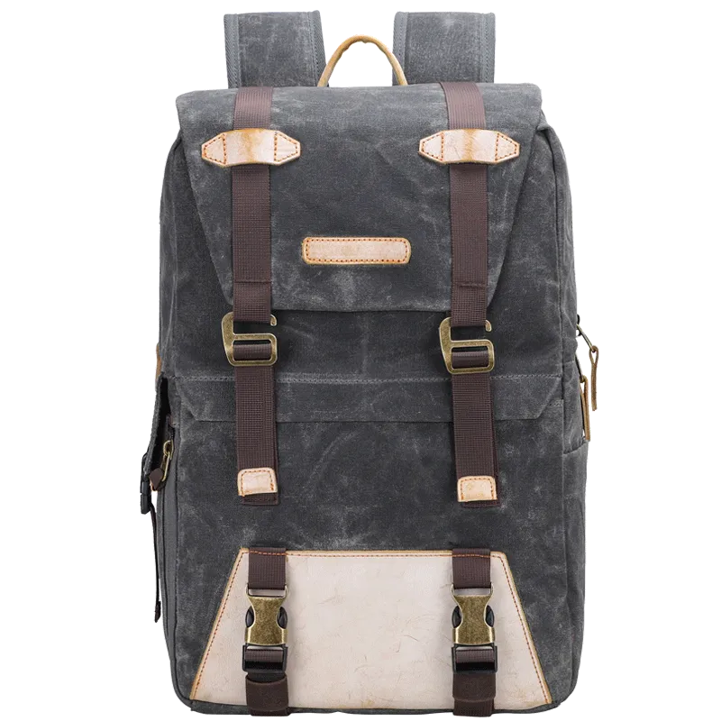 CANVAS WATERPROOF MENS CANON CAMERA BACKPACK 15'' LARGE NIKON CAMERA BAG DSLR CAMERA BAG FOR MEN