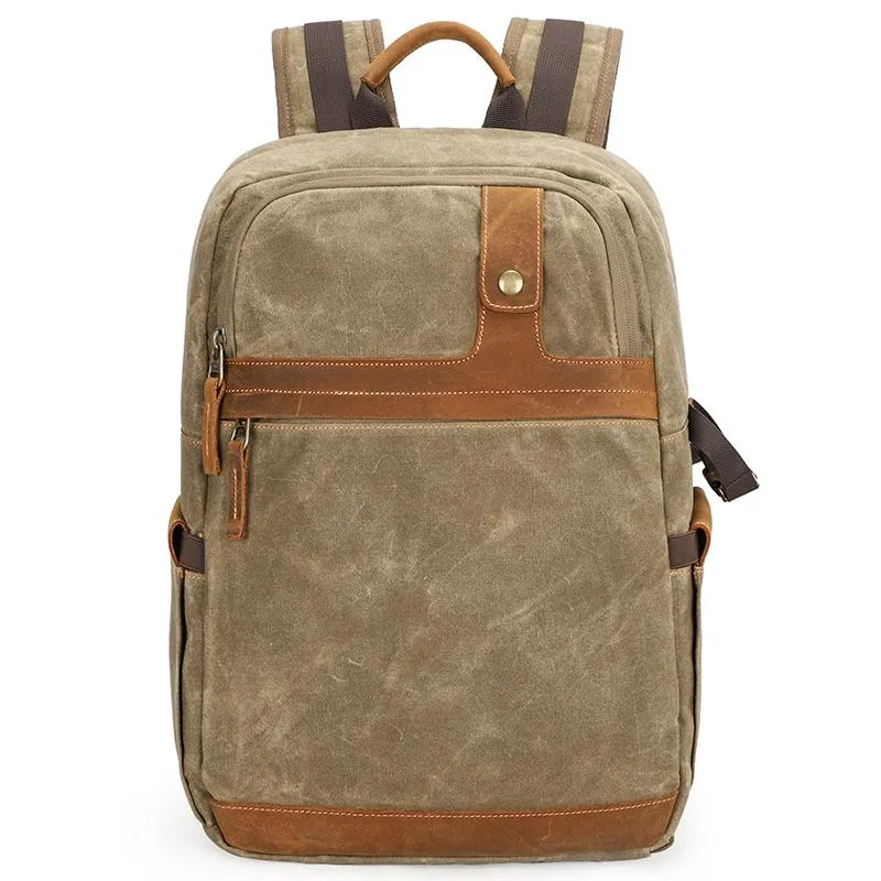 Canvas Waterproof Mens Large Nikon Camera Backpack Canon Camera Bag Dslr Camera Bag for Men