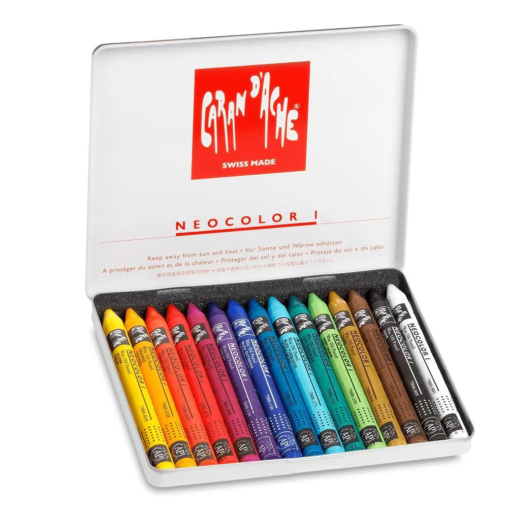 Caran d'Ache Neocolour I Oil Wax Pastel 15 Set