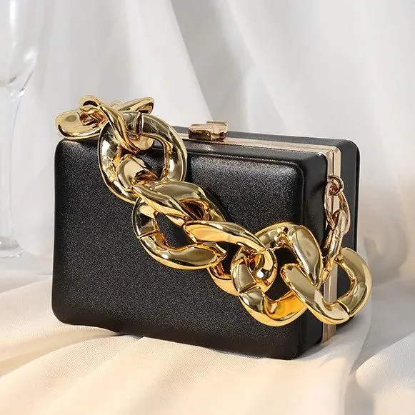 Chain Decor Square Sling Crossbody Bag