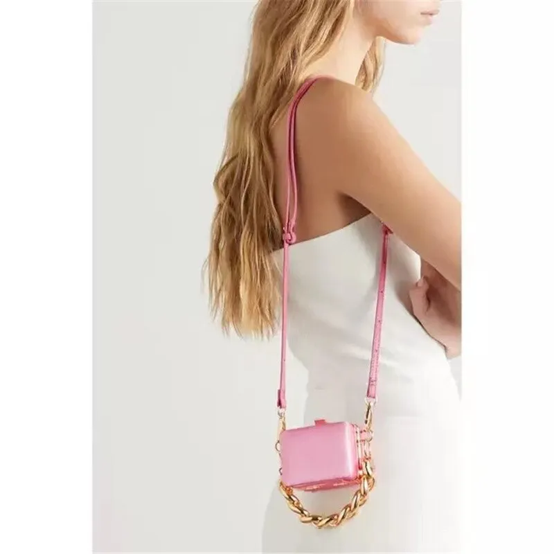 Chain Decor Square Sling Crossbody Bag