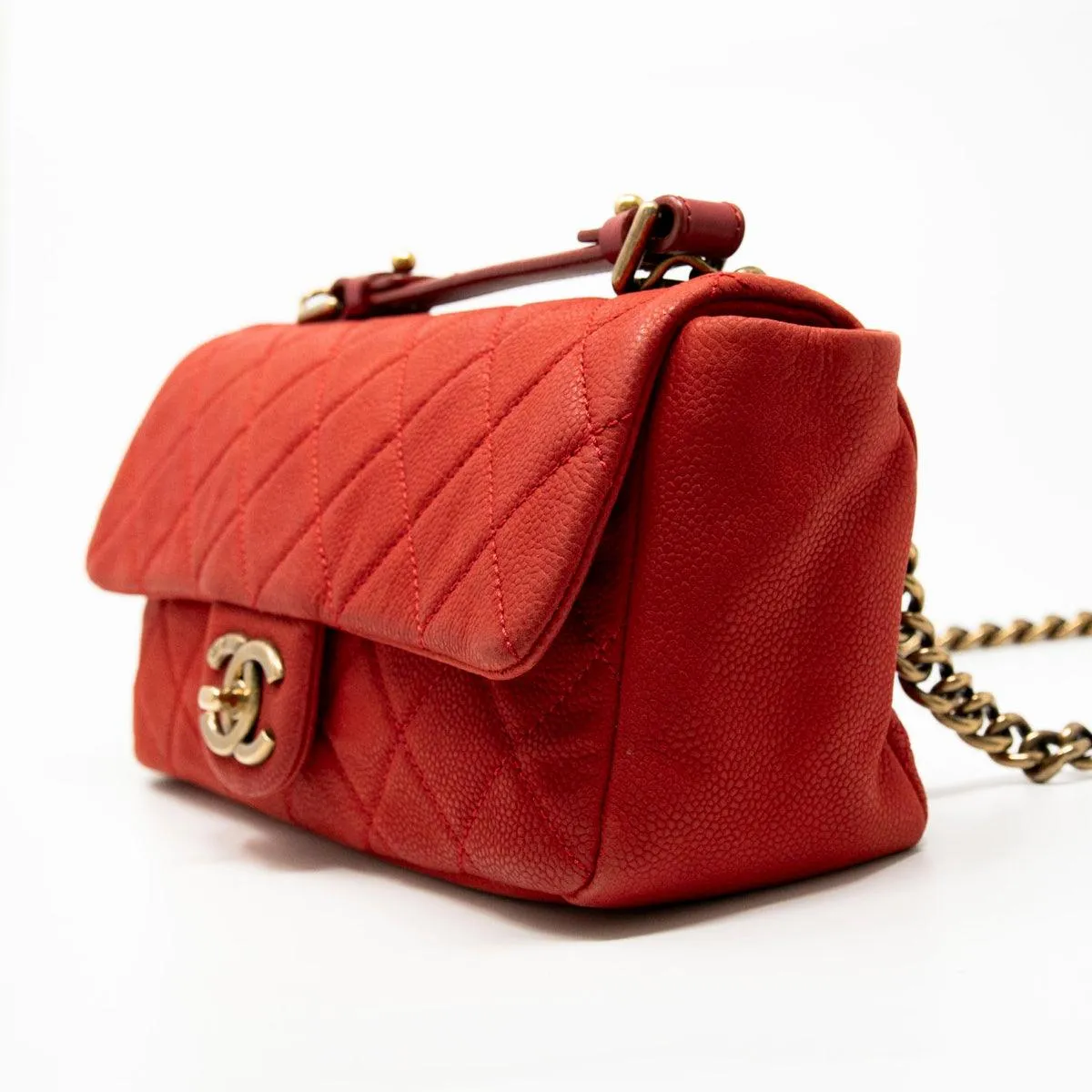 Chanel Red Easy Carry Flap