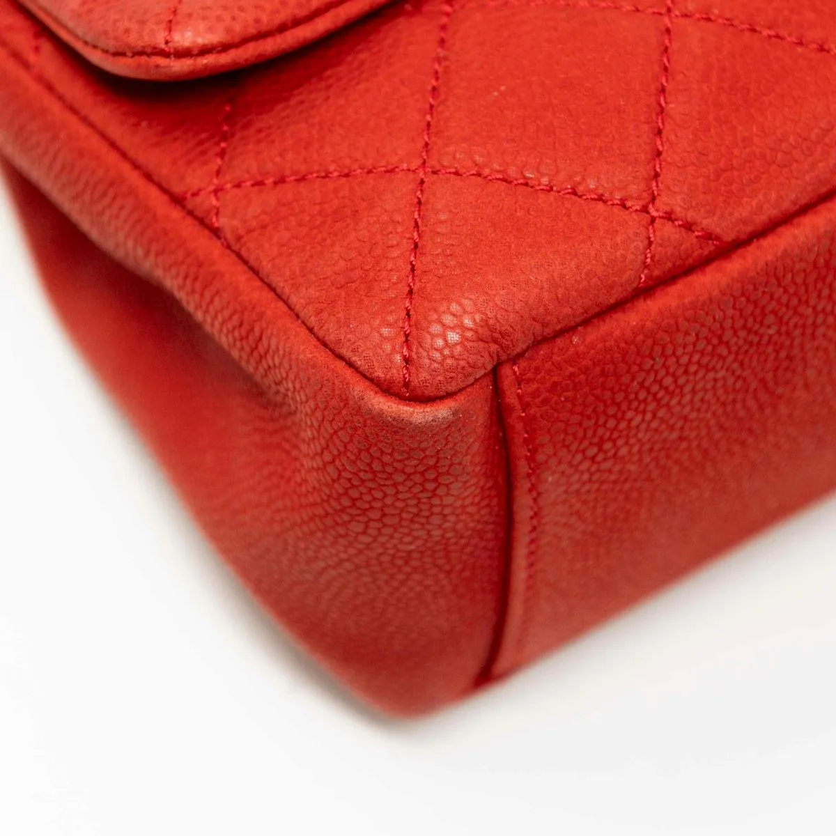 Chanel Red Easy Carry Flap