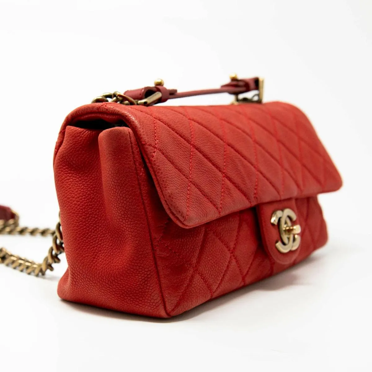 Chanel Red Easy Carry Flap