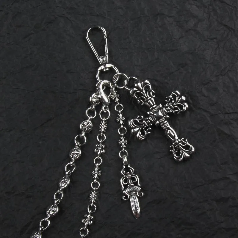 Chrome Hearts dagger double-layer bag chain