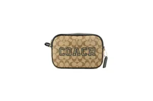 Coach Jamie Medium Varsity Signature Amazon Green Camera Crossbody