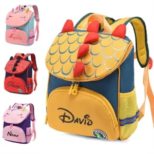 Custom Embroidered Kids Cartoon School Bags Travel Backpack