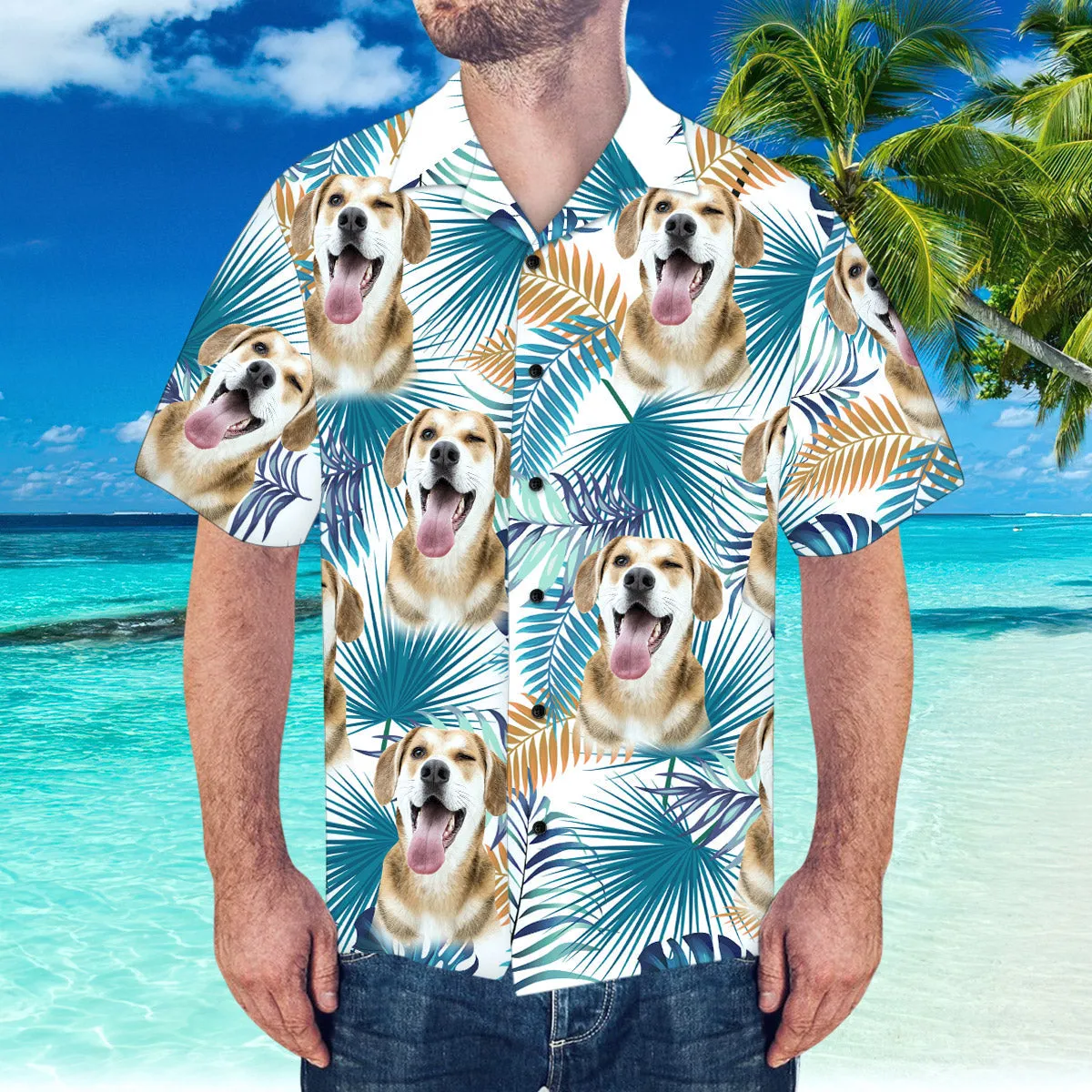 Custom Face Hawaiian Shirt Summer Beach Hawaiian Shirt Custom Shirt with Boyfriends Face