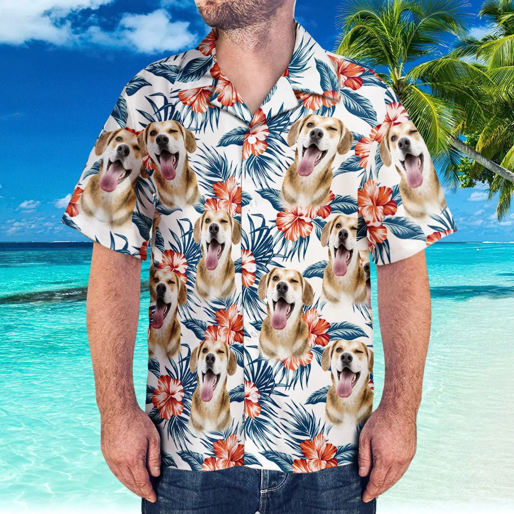 Custom Hawaiian Shirt with Girlfriend Face Personalised Beach Hawaiian Shirt