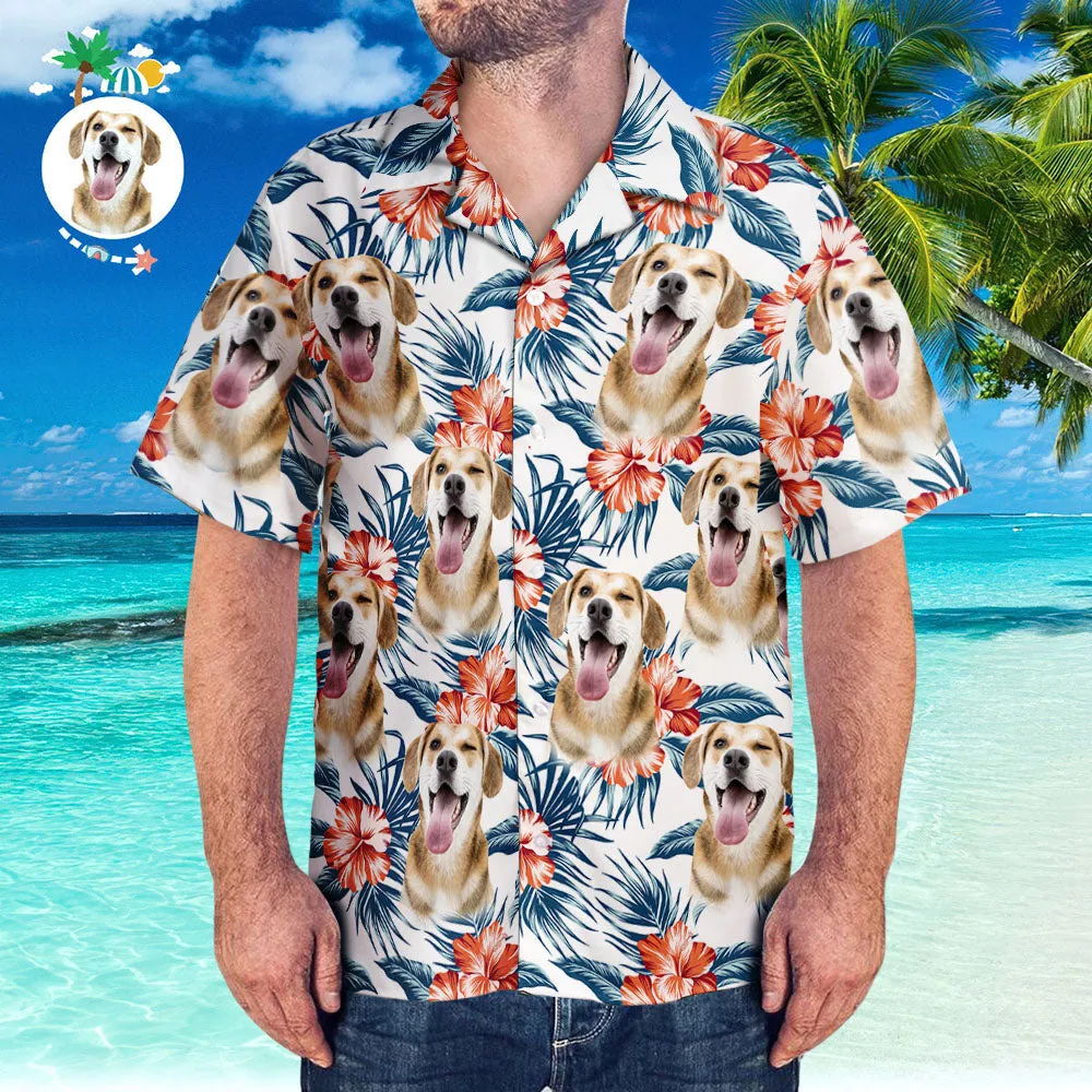 Custom Hawaiian Shirt with Girlfriend Face Personalised Beach Hawaiian Shirt