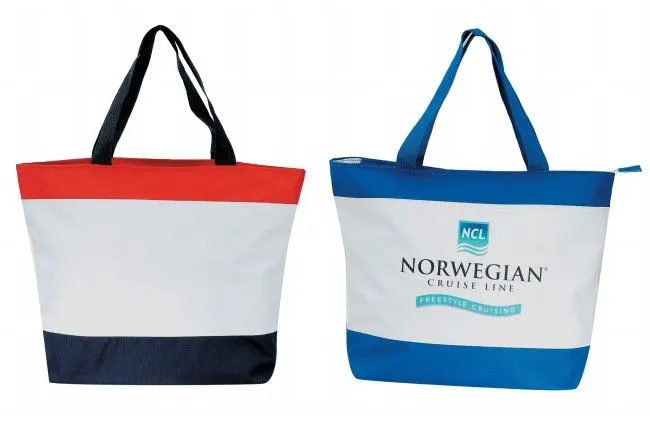 Custom Poly Tote Bag with Zipper