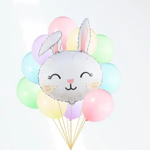 Cute Spring Bunny Pastel Balloon Bouquet (11 Pack)