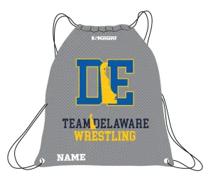 Delaware Wrestling Sublimated Drawstring Bag