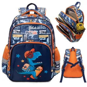 Dinosaur Design Backpack with pouch for Kids