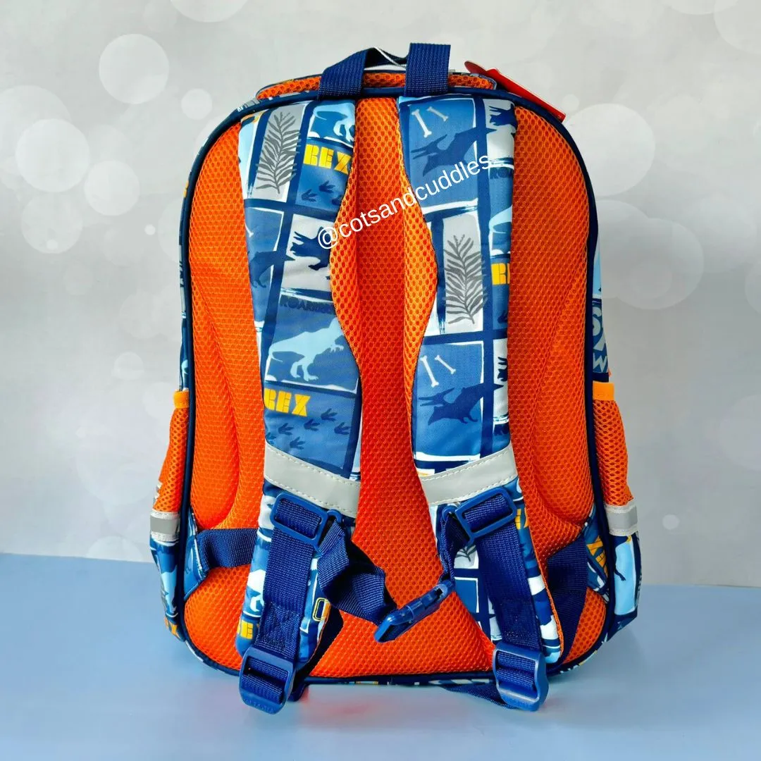 Dinosaur Design Backpack with pouch for Kids