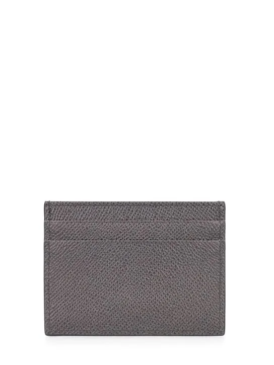 Dolce&amp;Gabbana   Logo plaque leather card holder 