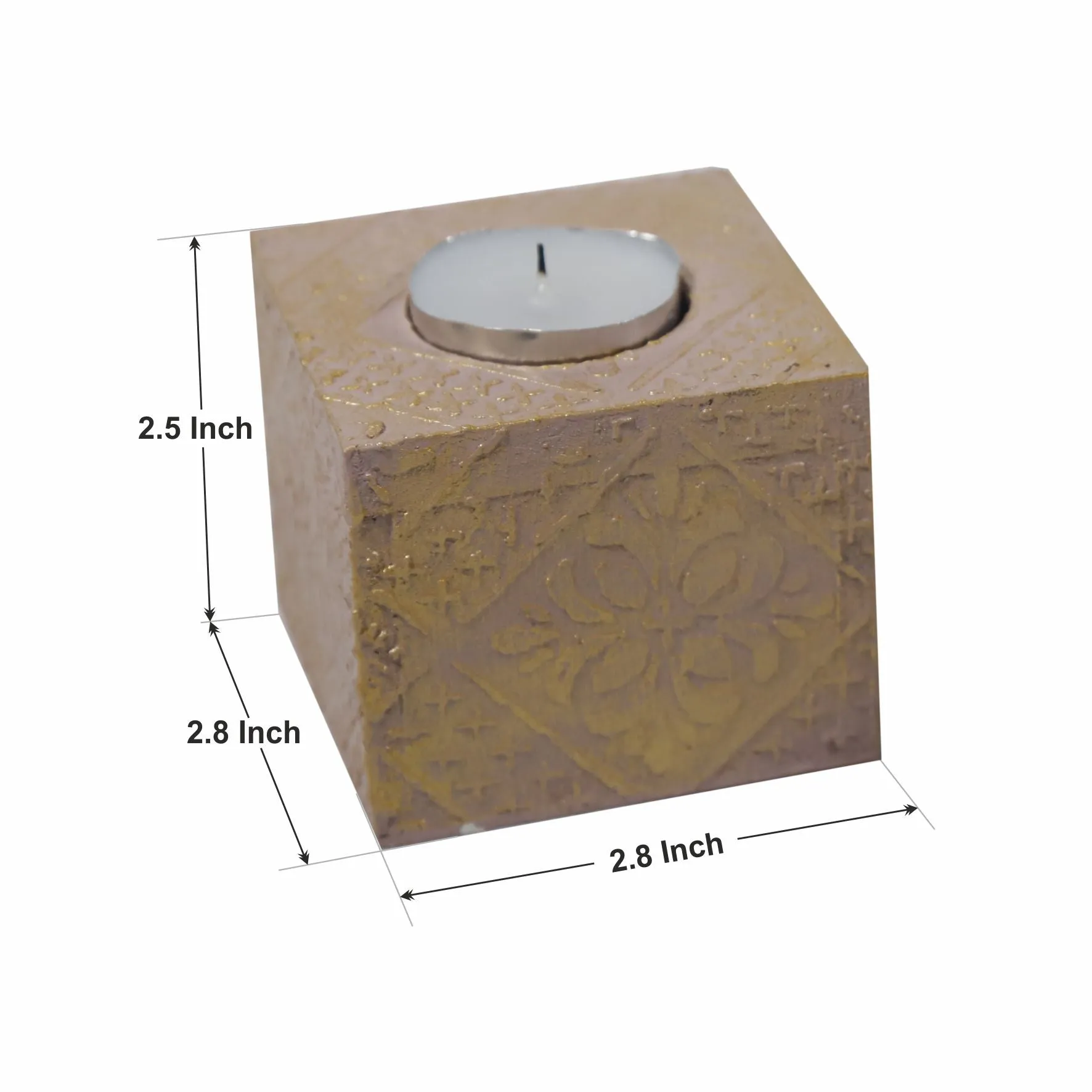 Elegant Blush Tealight Candle Holder Set of 2