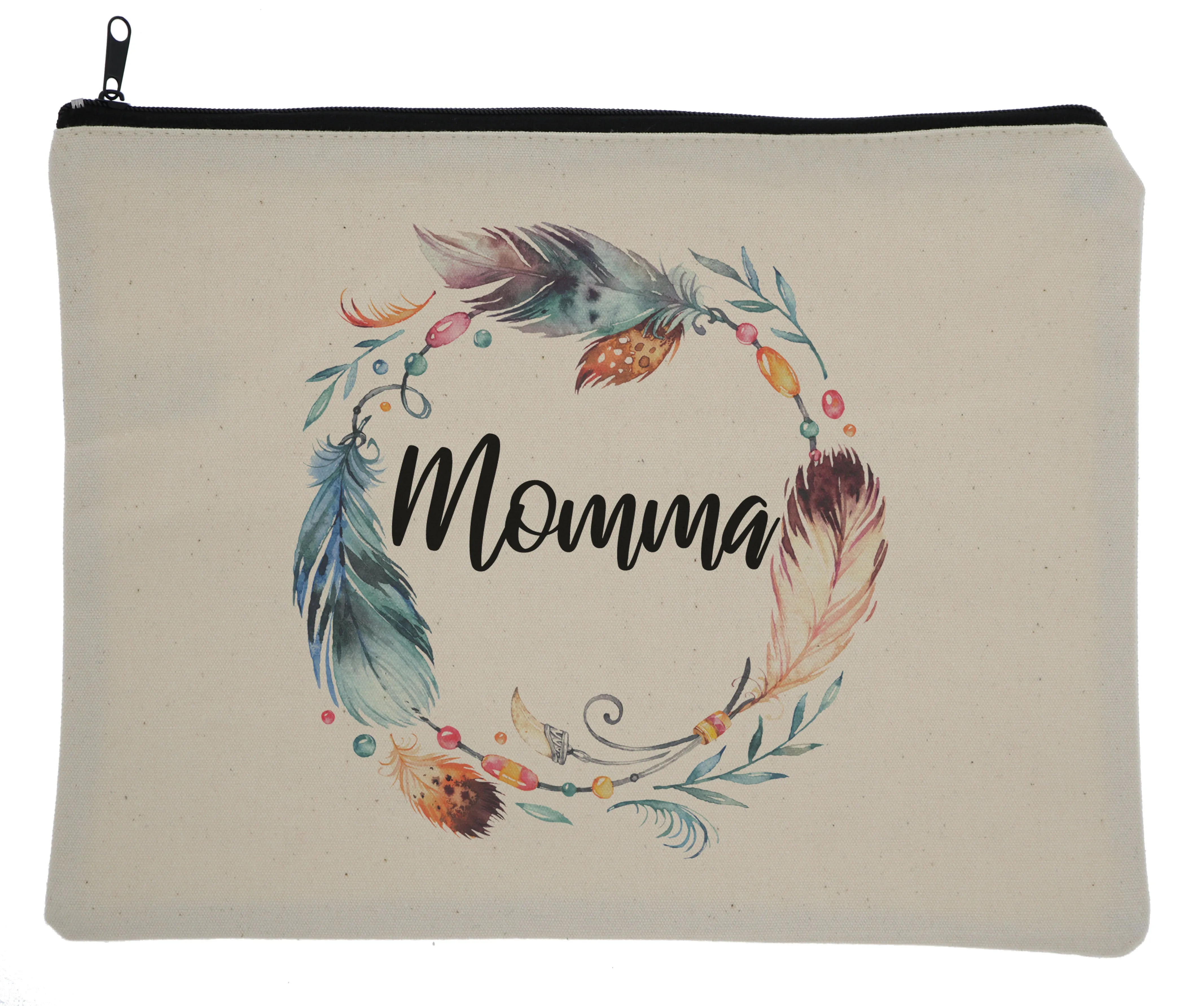 Feathers Bag - Momma, Bonus Mom, Step Mom, & Mom Available