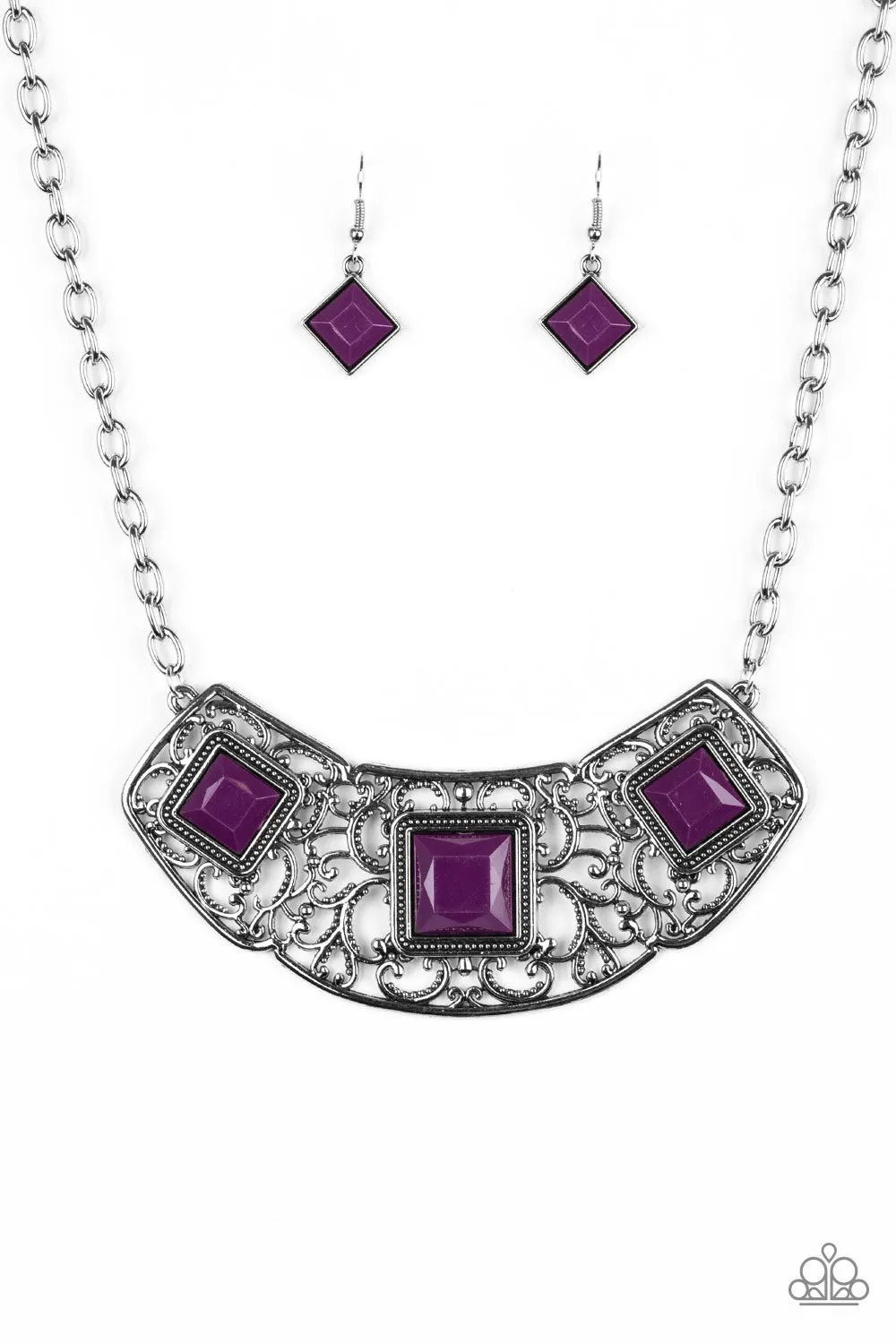 Feeling Inde-PENDANT Purple Necklace  - Paparazzi Accessories