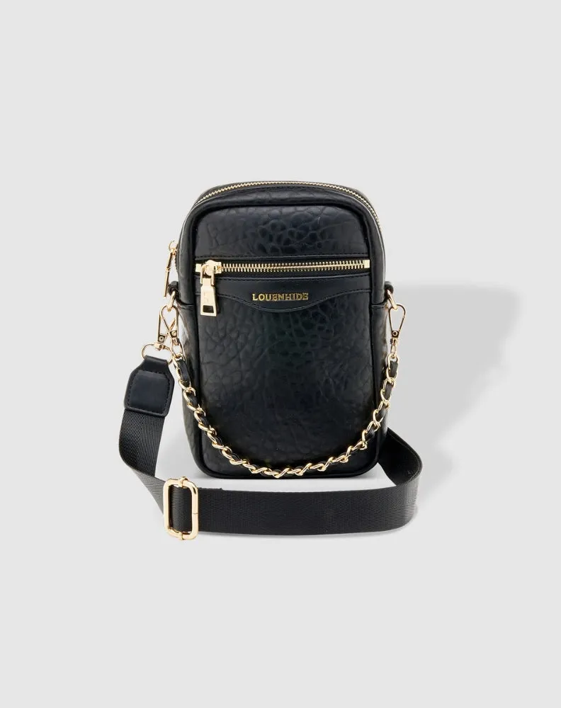 Frankie Phone Crossbody Bag - Black