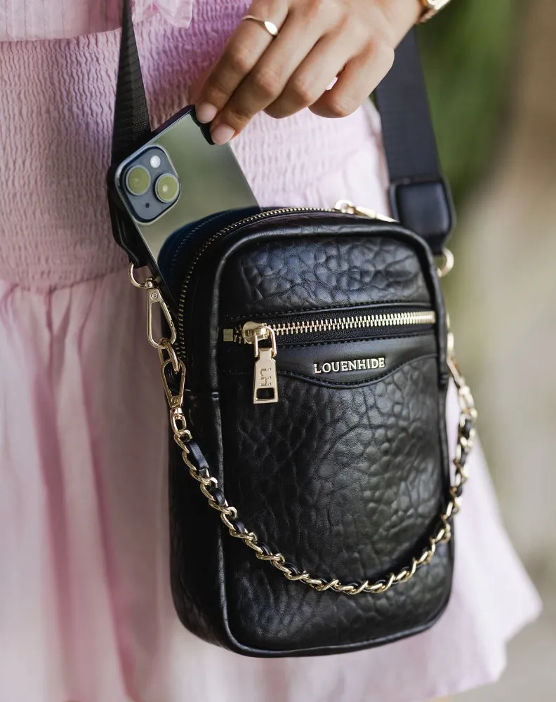 Frankie Phone Crossbody Bag - Black